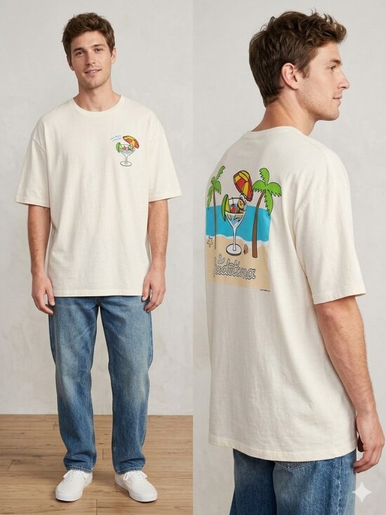 Old Navy Other - NWT Old Navy Gudetama Lazy Egg Graphic Tee Men's Light Cream Beach Sanrio 3XL